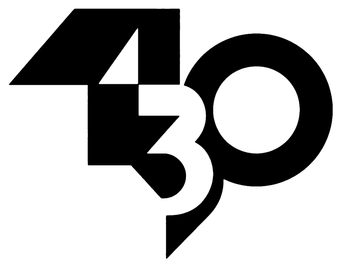 Four30 monogram: the numerals 4, 3, and 0